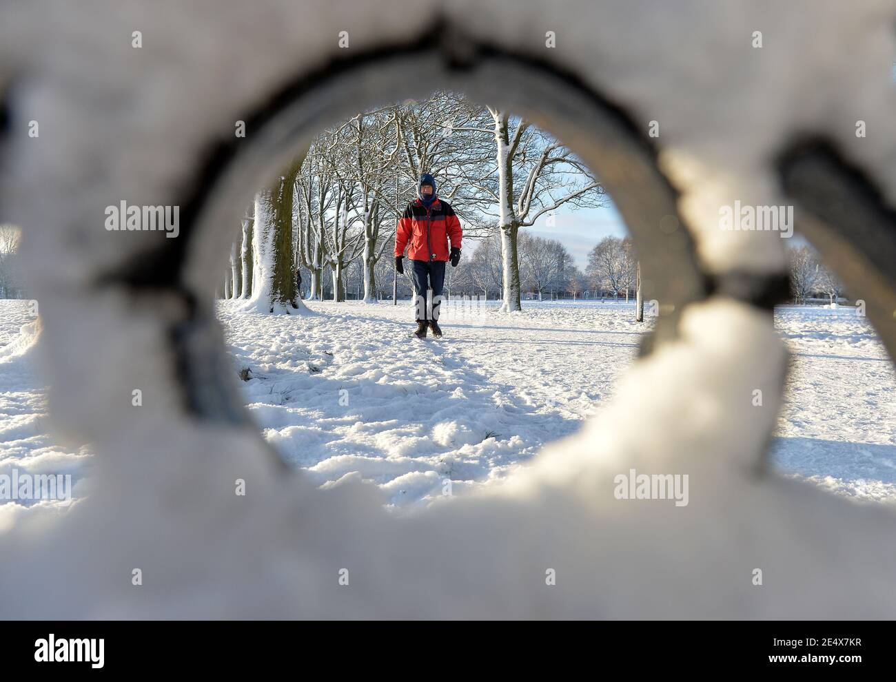 Leicester Leicestershire Uk 25th Jan 2021 Uk Weather Snow Snow Covers The Ground Outside King Power Stadium Home Of Leicester City Football Club Alex Hannam Alamy Live News Stock Photo Alamy