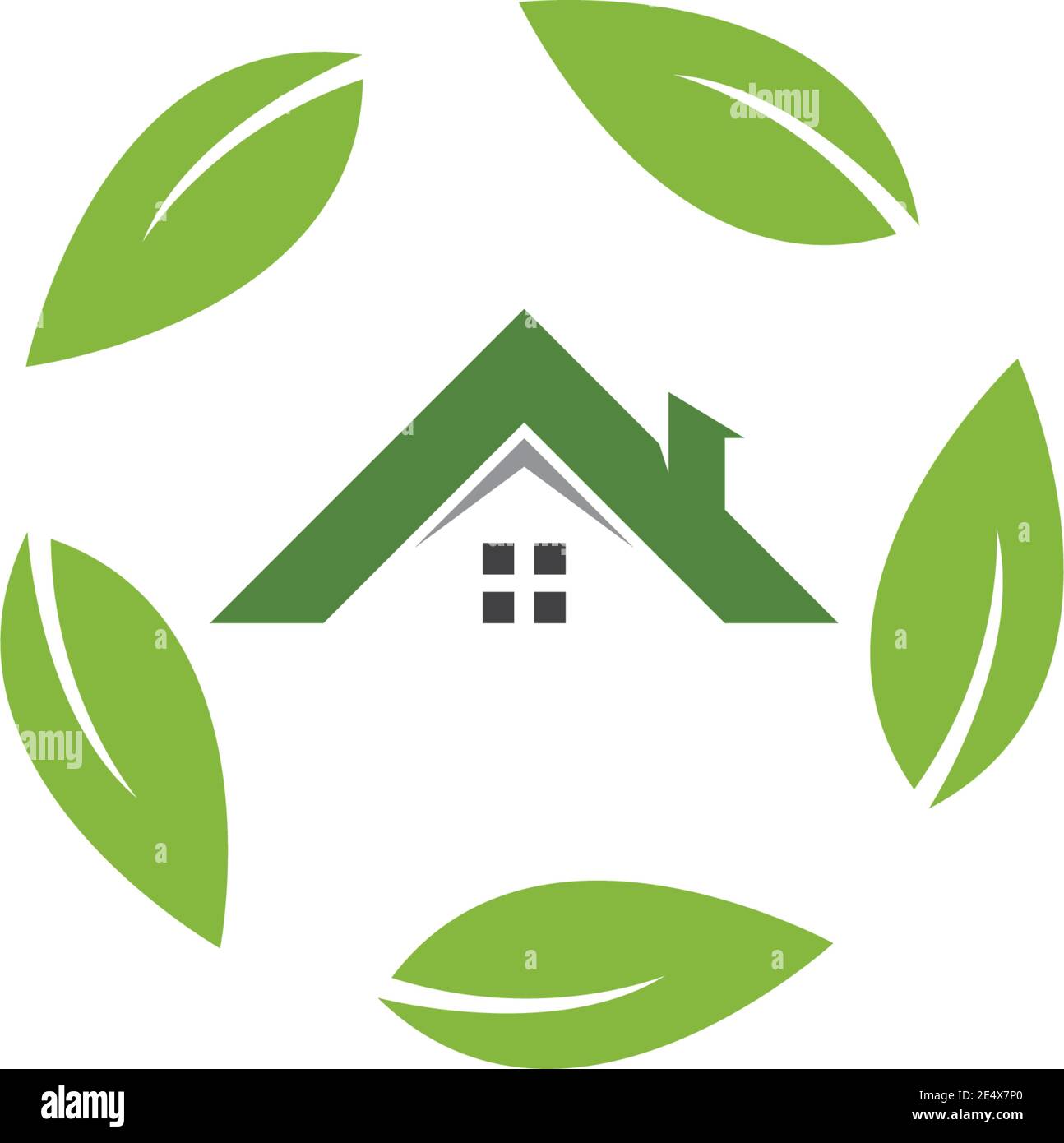 green house logo vector friendly concept template Stock Vector
