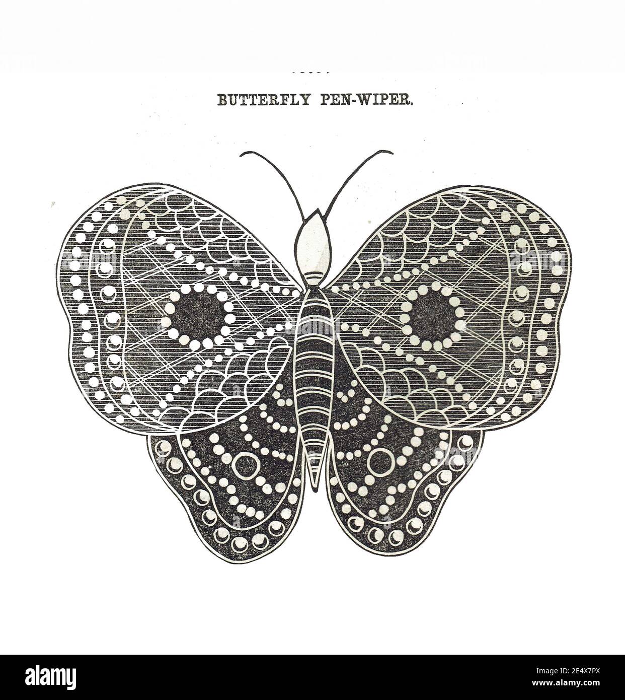 Butterfly pen-wiper - Civil War era, from 1861 Godey's Lady's Book ...