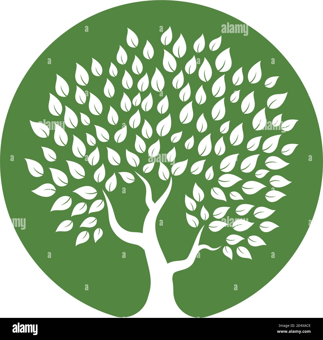 Tree icon logo template vector illustration Stock Vector Image & Art ...
