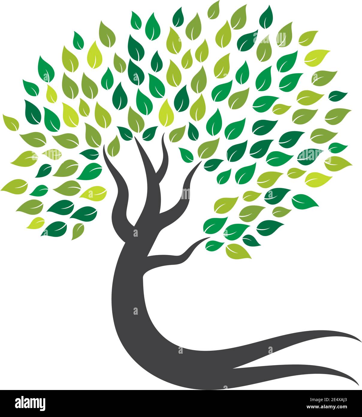 Tree icon logo template vector illustration Stock Vector Image & Art ...