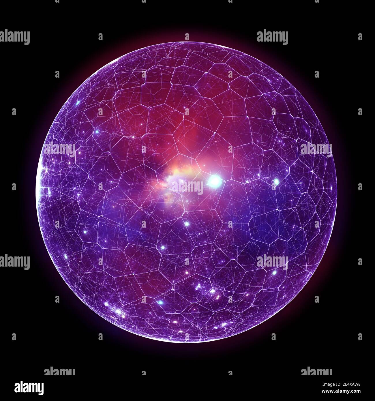 Quantum sphere, quantum mechanics. 3d illustration Stock Photo Alamy