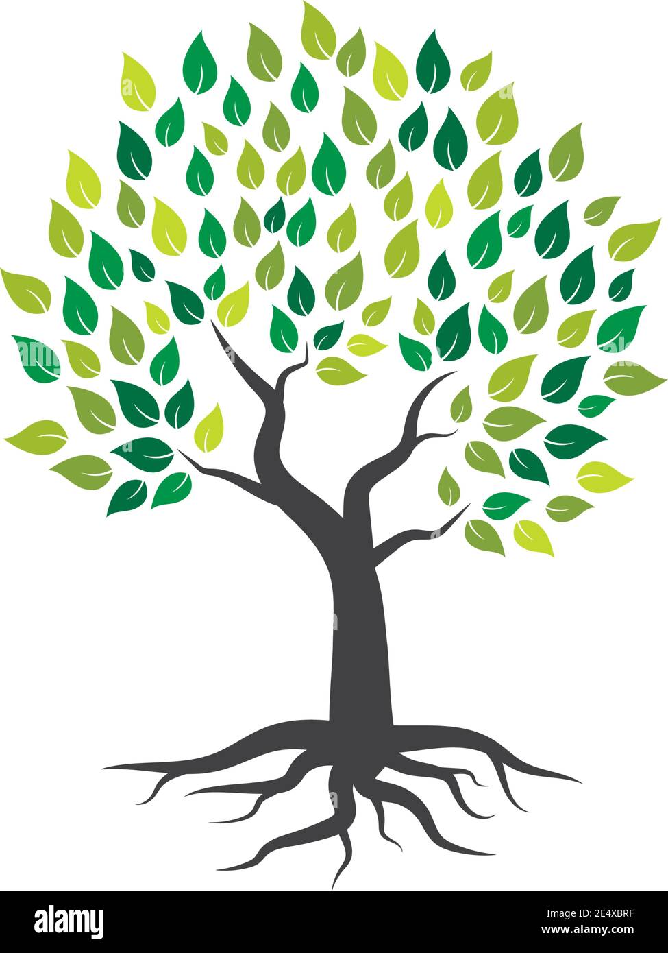 Tree icon logo template vector illustration Stock Vector Image & Art ...