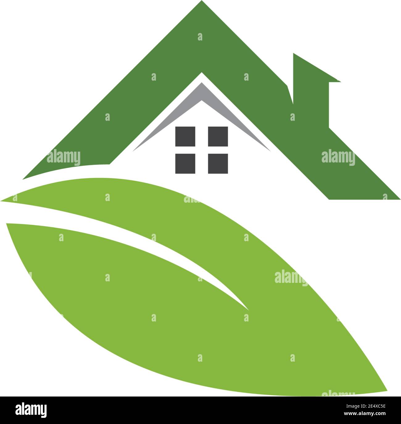 green house logo vector friendly concept template Stock Vector