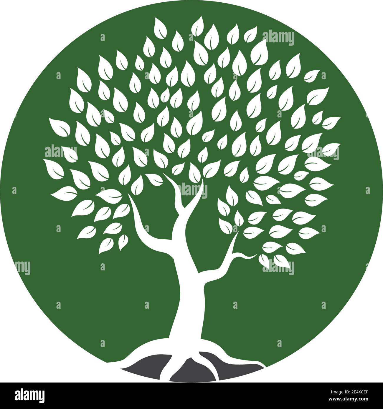 Tree icon logo template vector illustration Stock Vector Image & Art ...