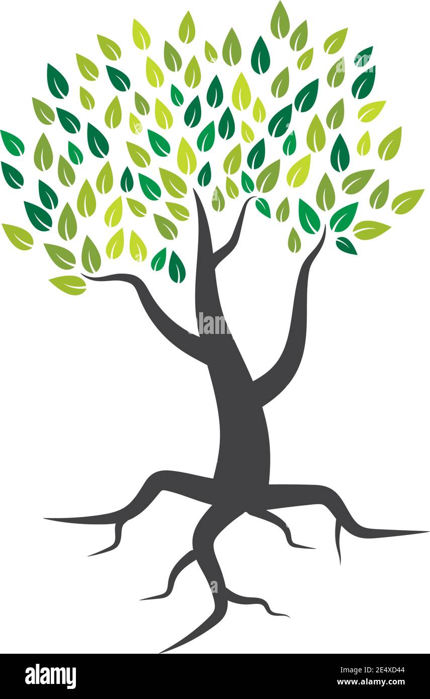 Tree icon logo template vector illustration Stock Vector Image & Art ...