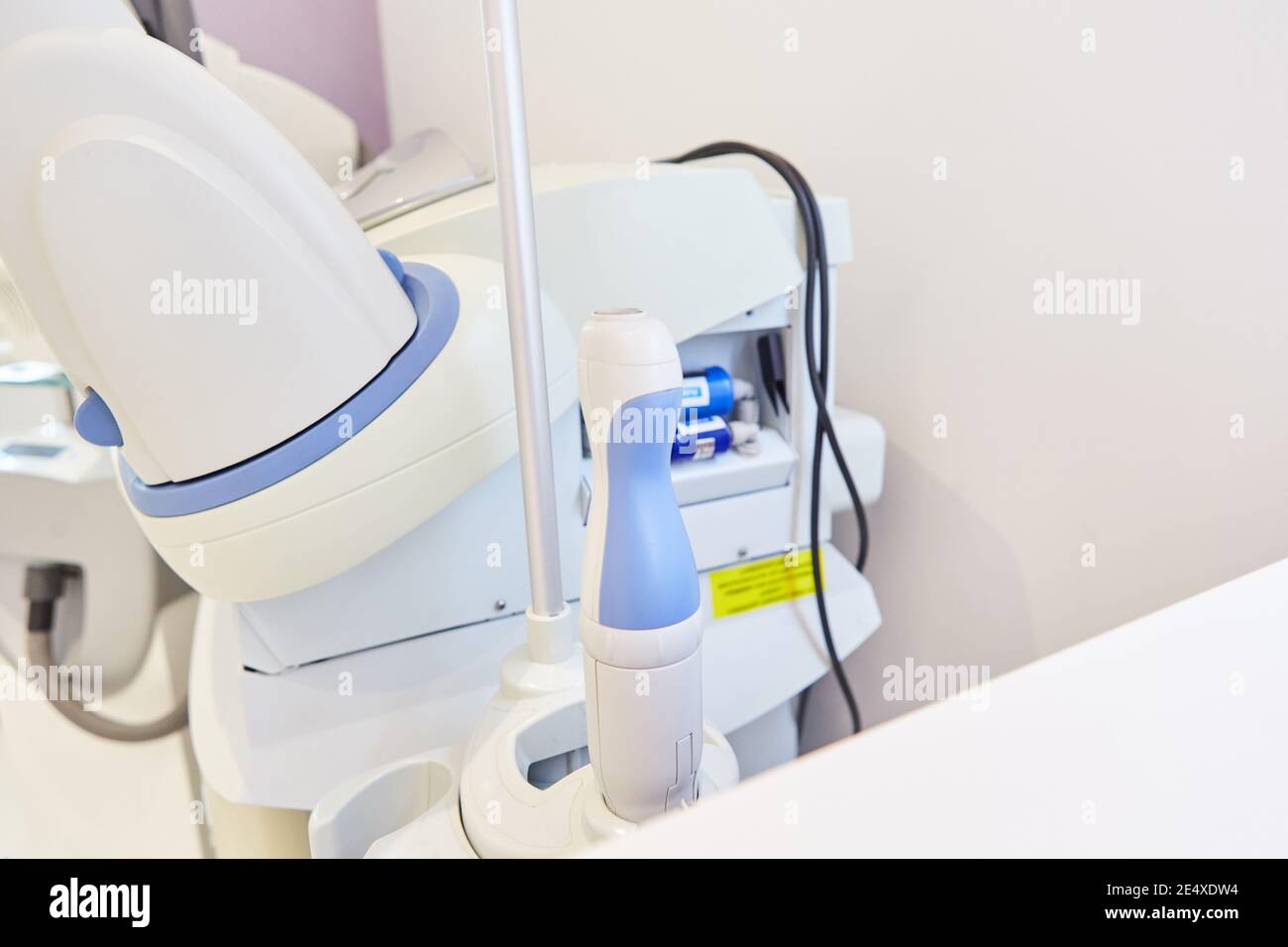 Laser technology equipment with fractional laser in the cosmetic studio or in the dermatologist's practice Stock Photo
