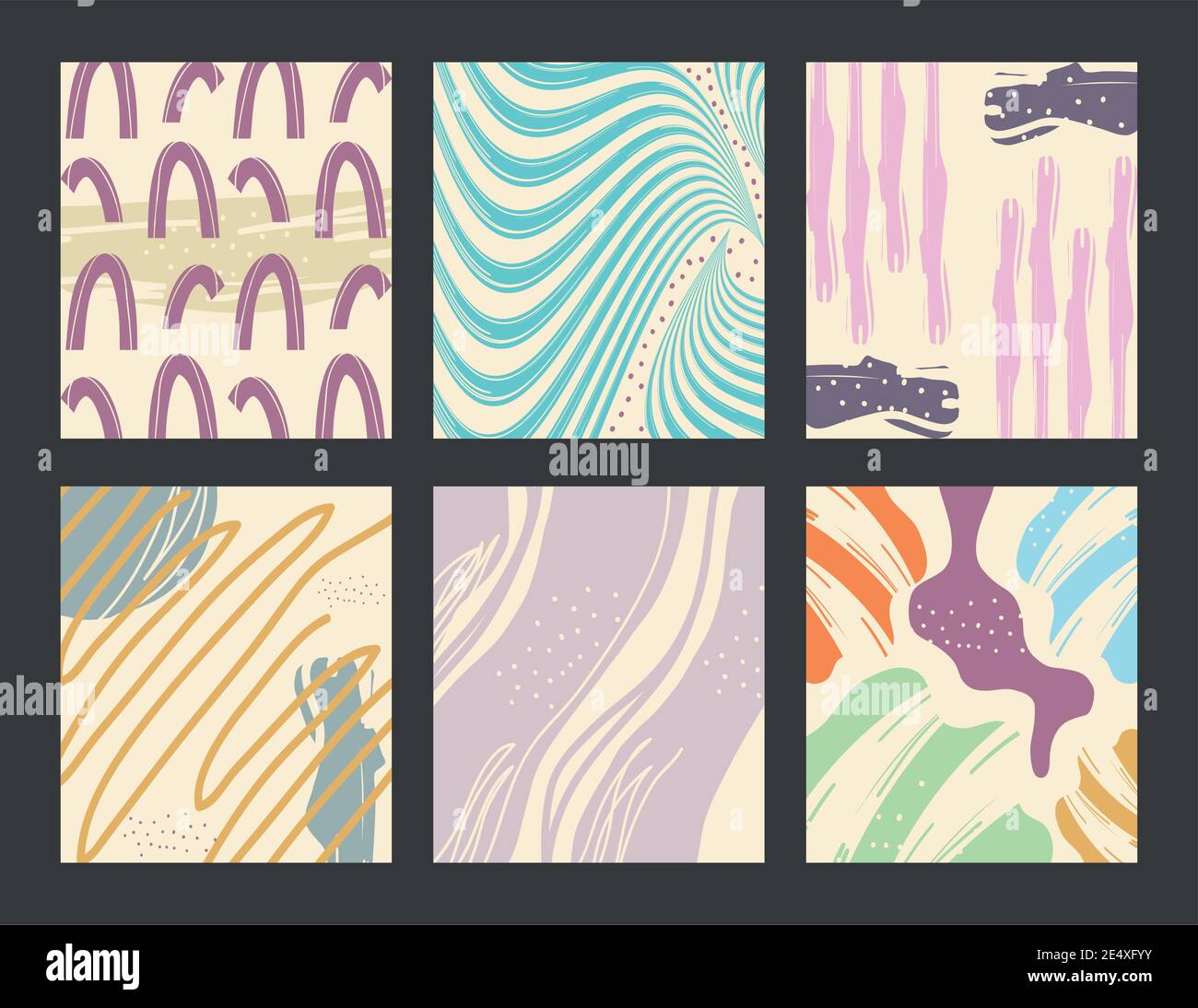 Abstract pattern backgrounds icon set design, Art and wallpaper theme ...