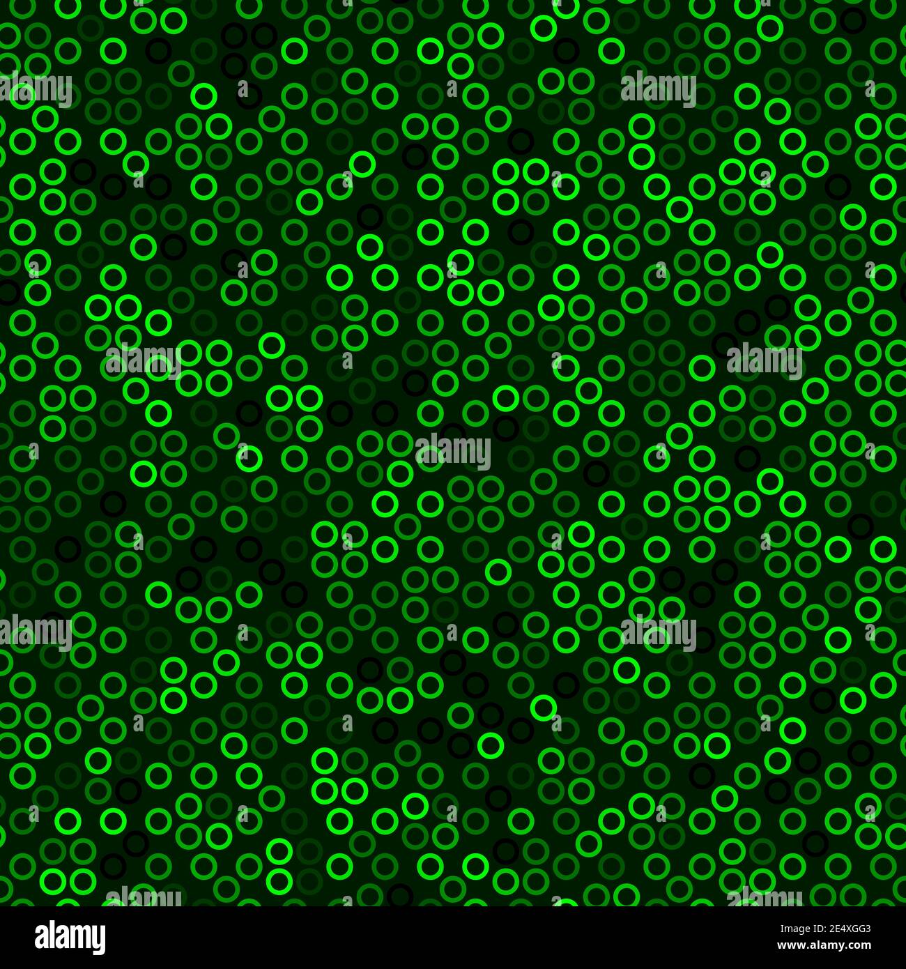 Seamless pattern with green halftone rings ordered grid vector ...