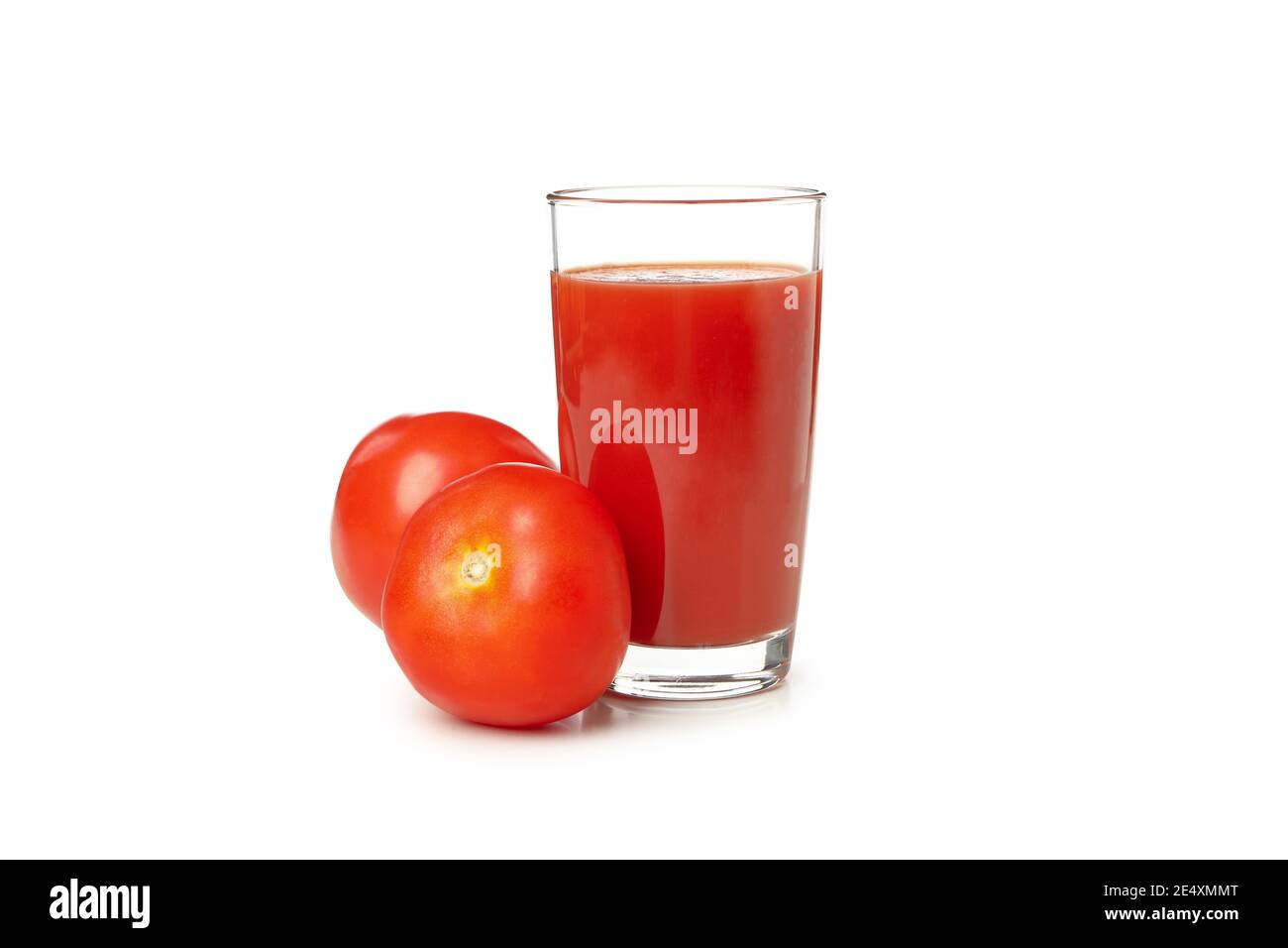 Glass of tomato juice isolated on white background Stock Photo Alamy