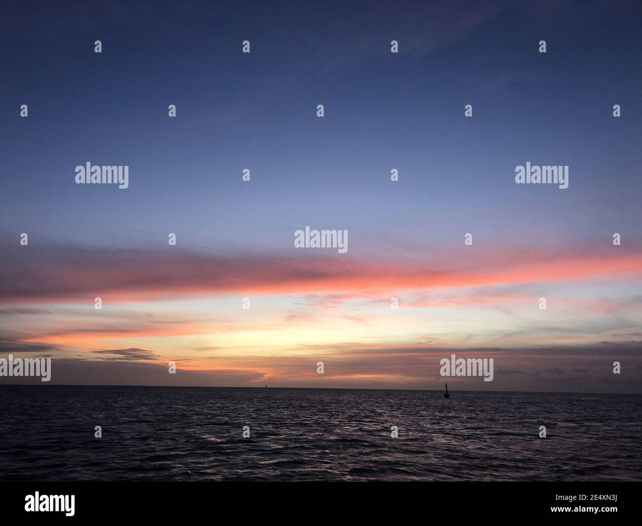 Beautiful sunset captured at the sea with a colorful sky - good for ...