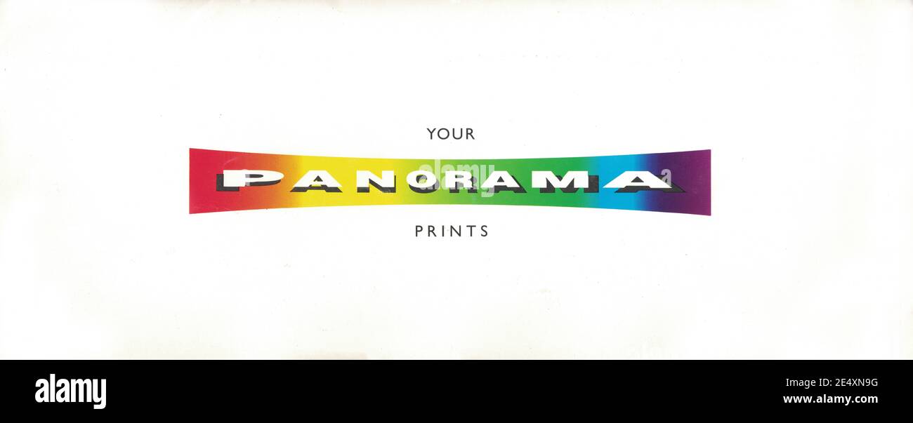 Panorama Film Processing Wallet Stock Photo