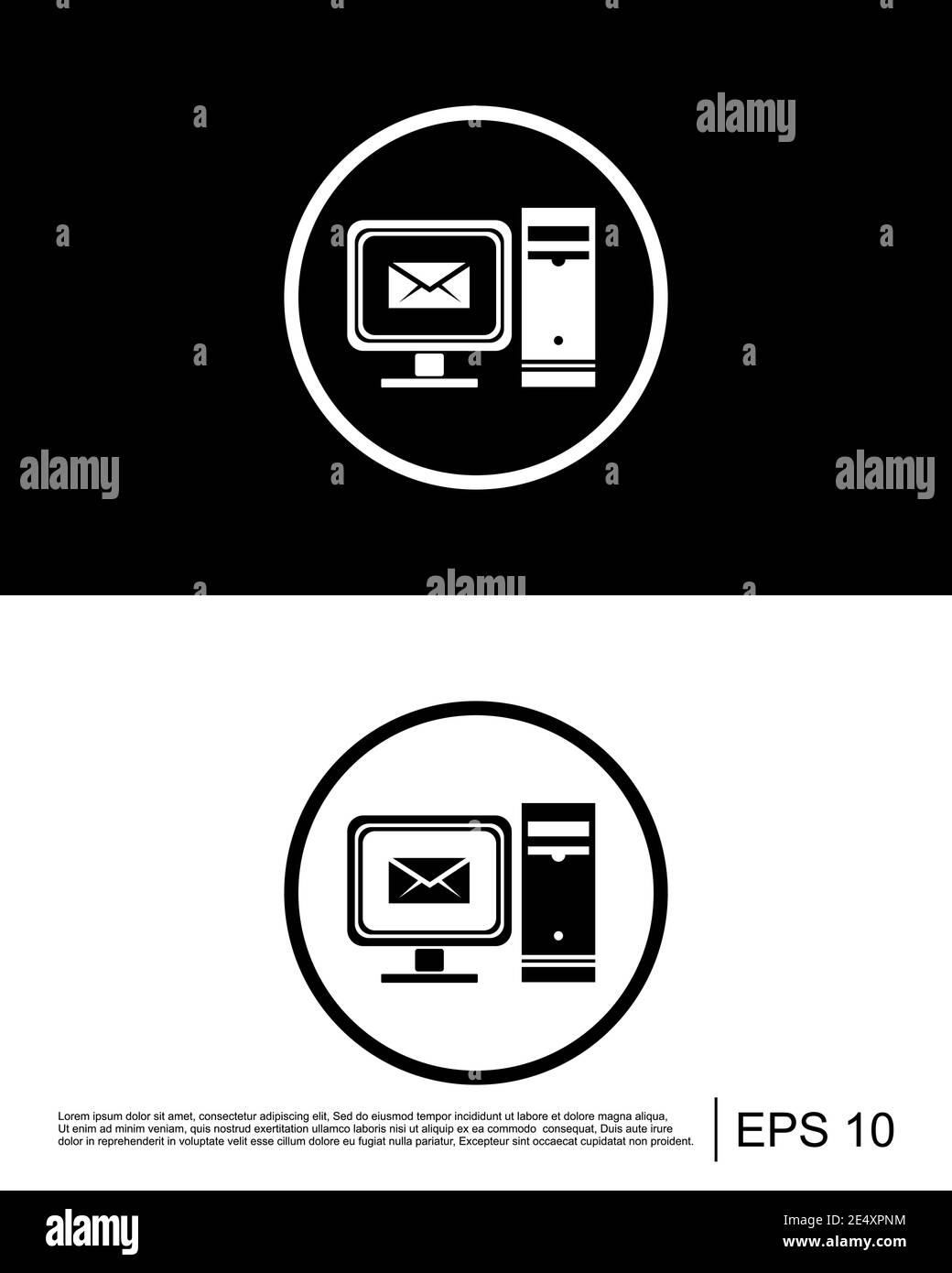 Computer, email, inbox icon Stock Vector Image & Art - Alamy