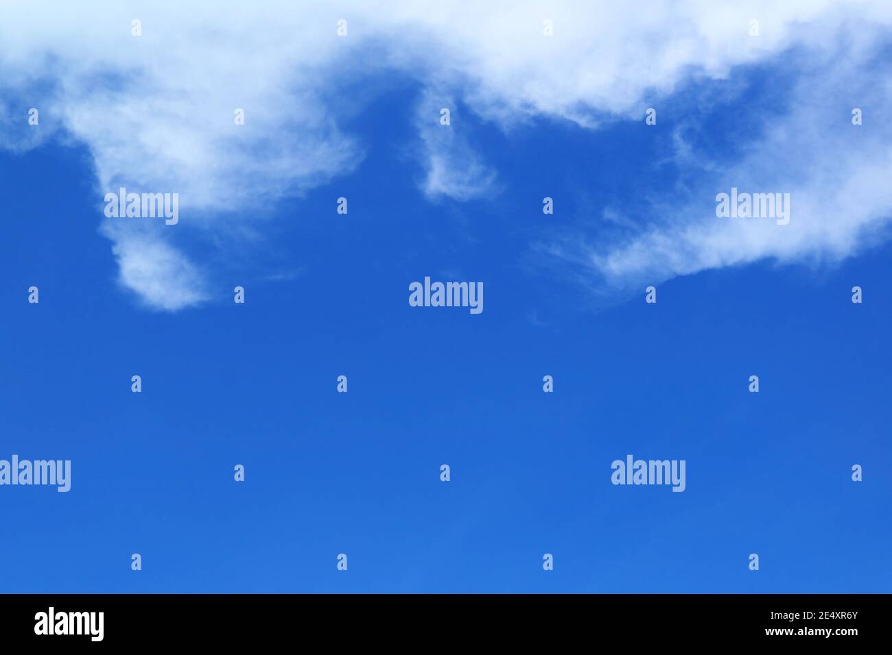 Pure White Clouds Floating on Vivid Blue Sunny Sky Stock Photo - Alamy