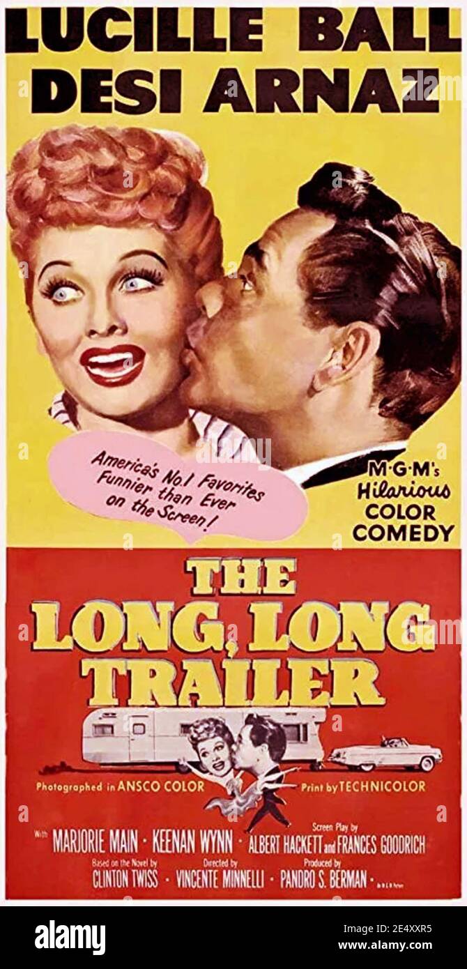 THE LONG, LONG TRAILER  1954 MGM film with Lucille Balla and Desi Arnaz Stock Photo