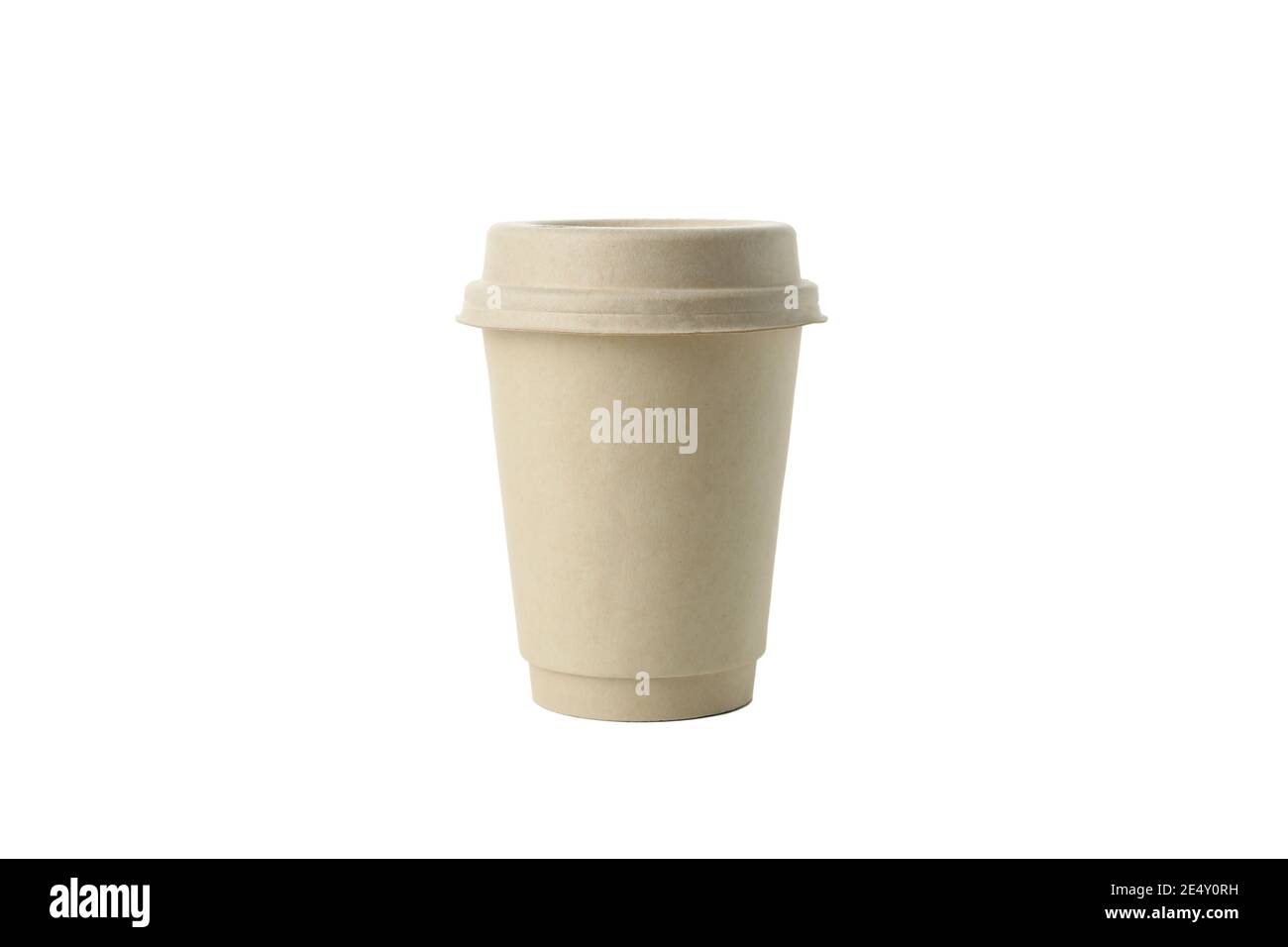 Blank paper cup isolated on white background Stock Photo - Alamy
