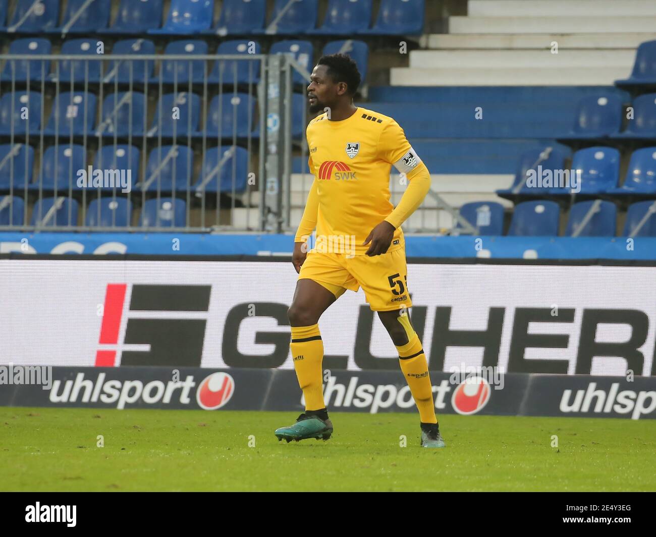 Congolese Footballer Assani Lukimya KFC Uerdingen 05 DFB 3rd League Season 2020-21 Stock Photo