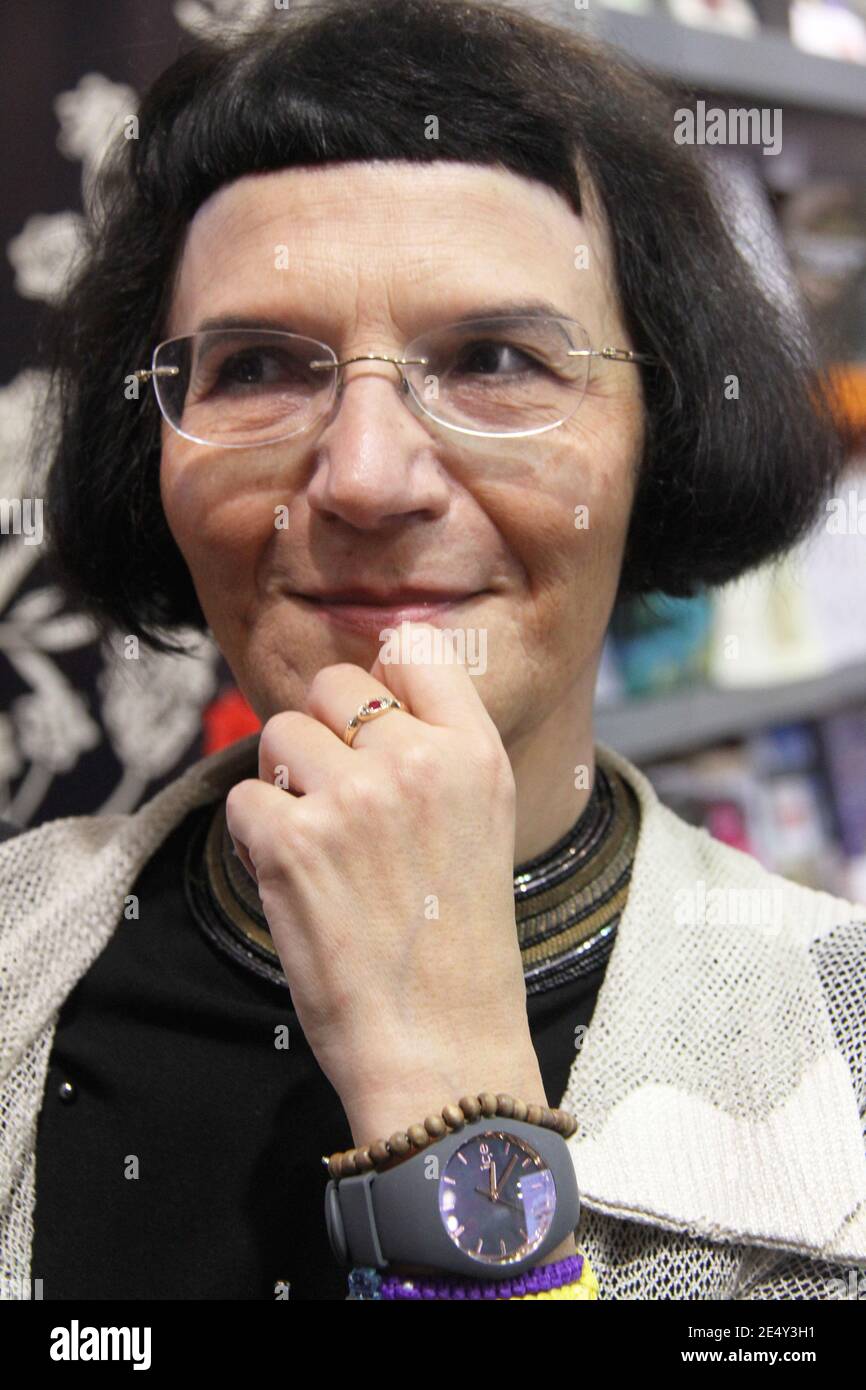 Portrait of the Romanian writer Ioana Pârvulescu Stock Photo
