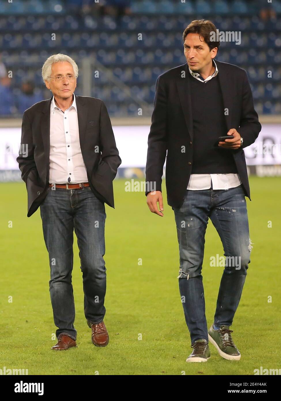 CEO Ingo Wald With Sports Director Ivo Grlic MSV Duisburg DFB 3rd League 2019-20 Season Stock Photo
