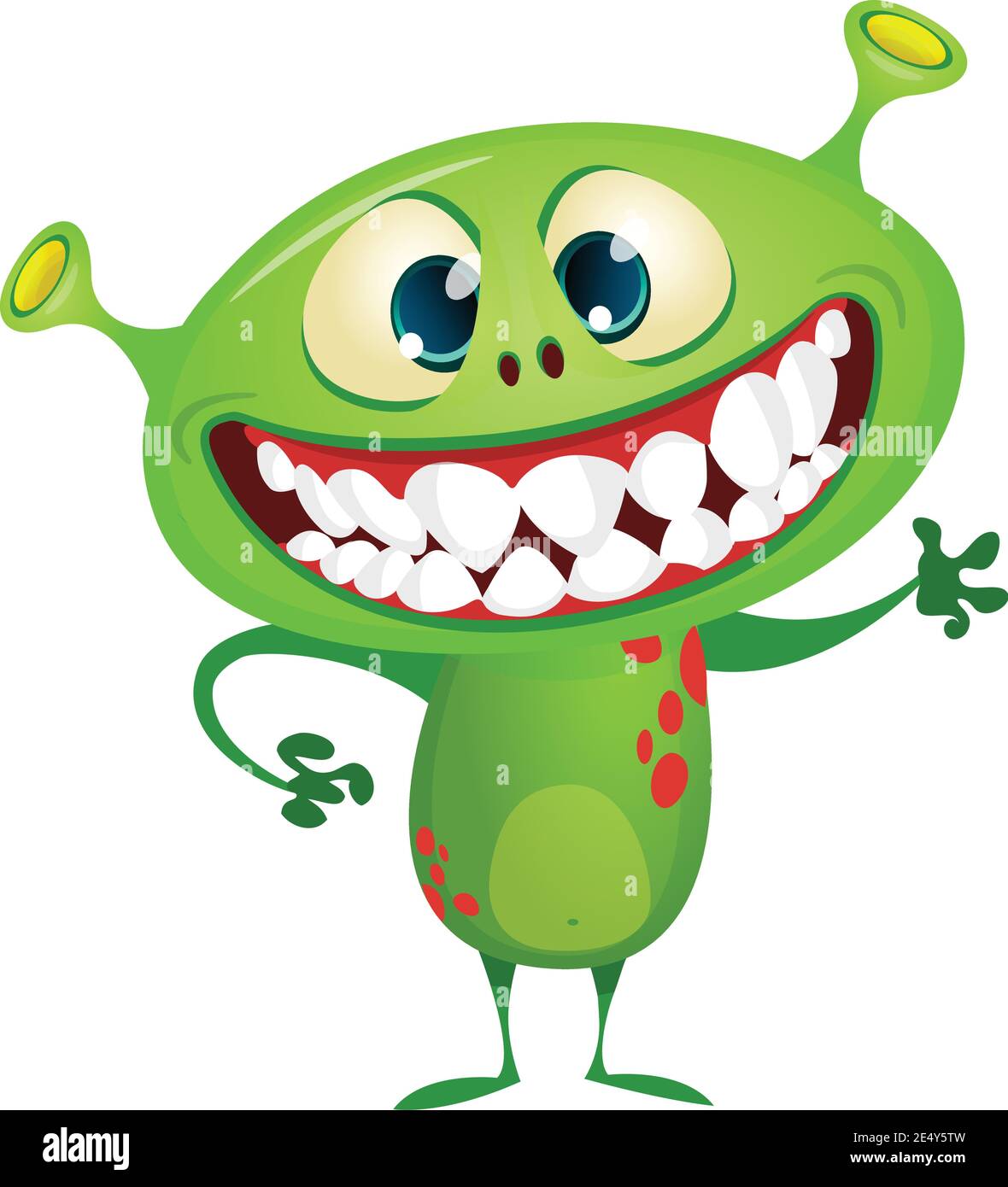 Funny cartoon monster with big smile full of teeth. Vector Halloween illustration Stock Vector Image & Art - Alamy Funny cartoon monster with big smile full of teeth. Vector Halloween illustration Stock Vector Image & Art - Alamy