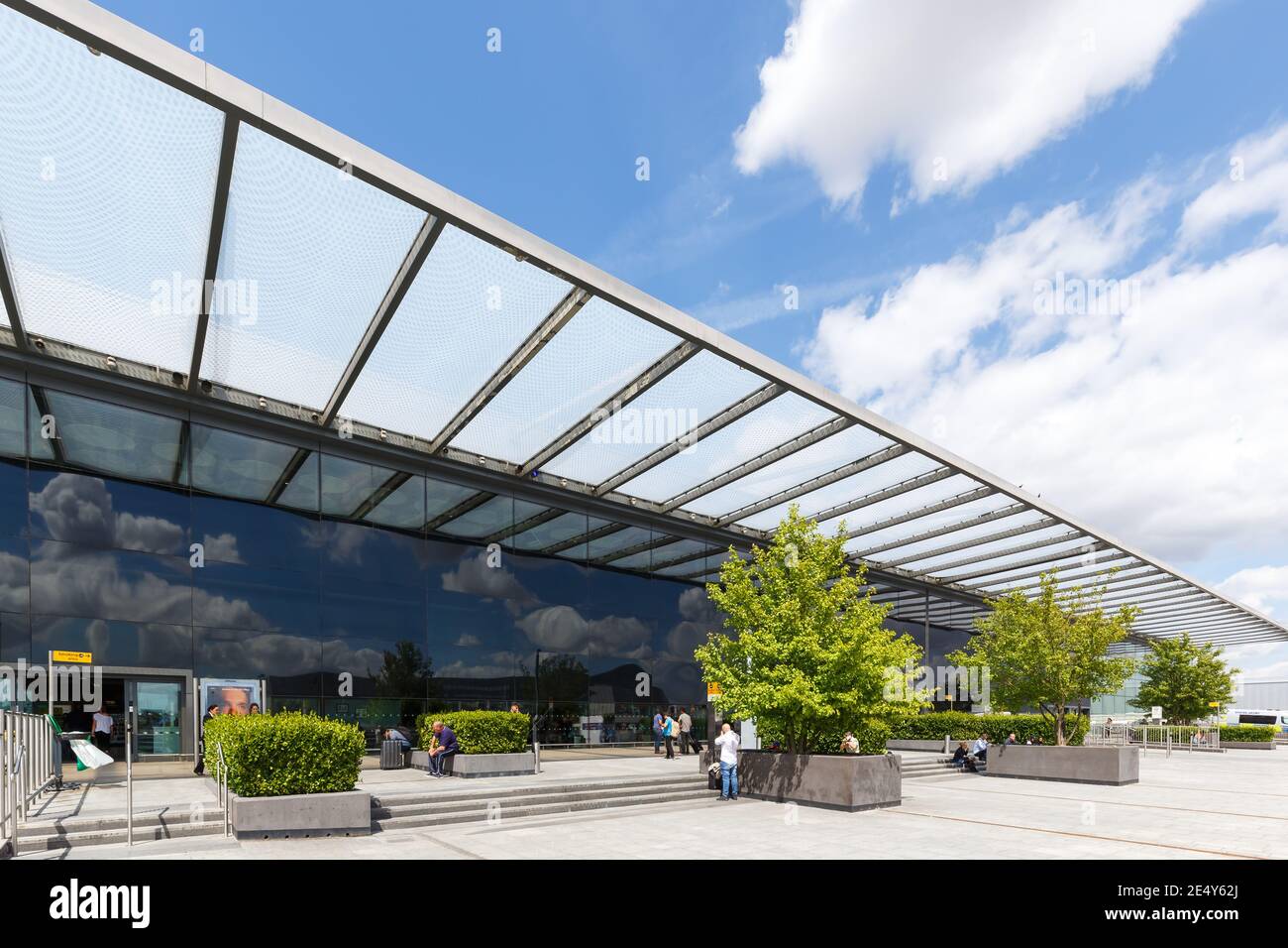 London, United Kingdom - July 31, 2018: Terminal 4 of London Heathrow airport (LHR) in the United Kingdom. Stock Photo