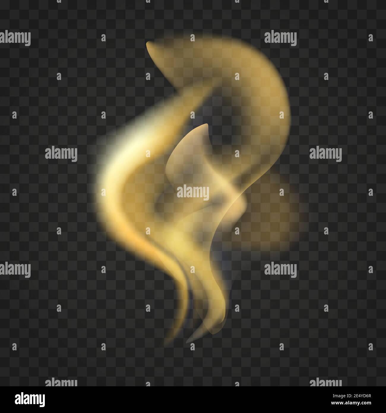 Transparent realistic fire flames isolated on dark background. Light ...