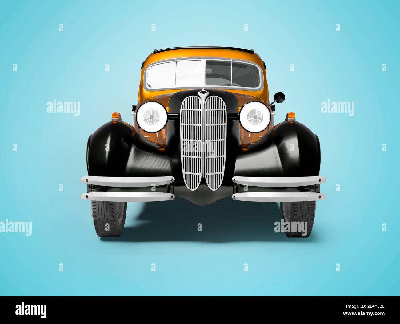 Light Blue Vintage Car Stock Photo - Alamy