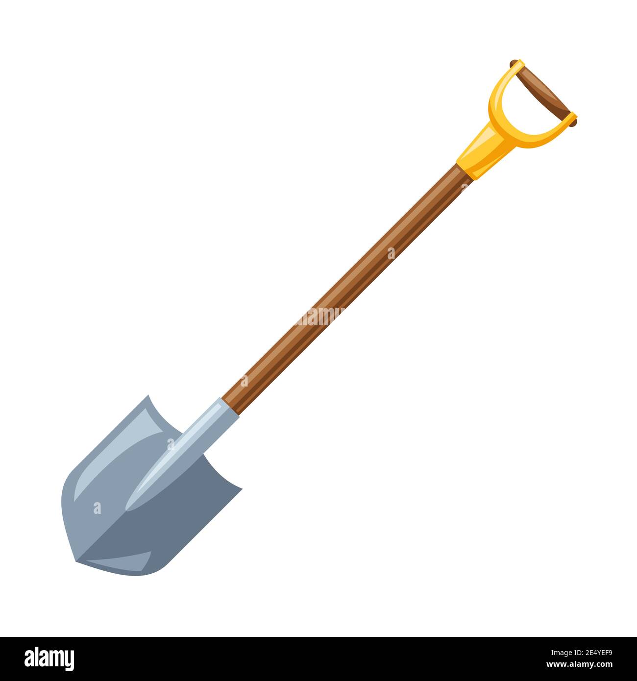 Illustration of garden shovel Stock Vector Image & Art - Alamy