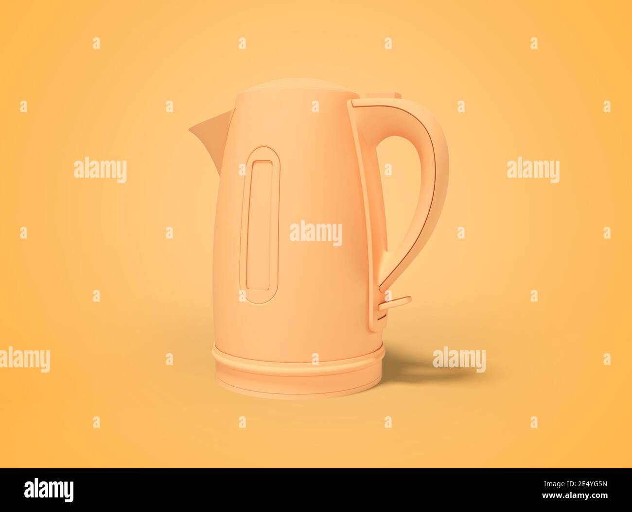 3d rendering teapot on orange background Stock Photo - Alamy