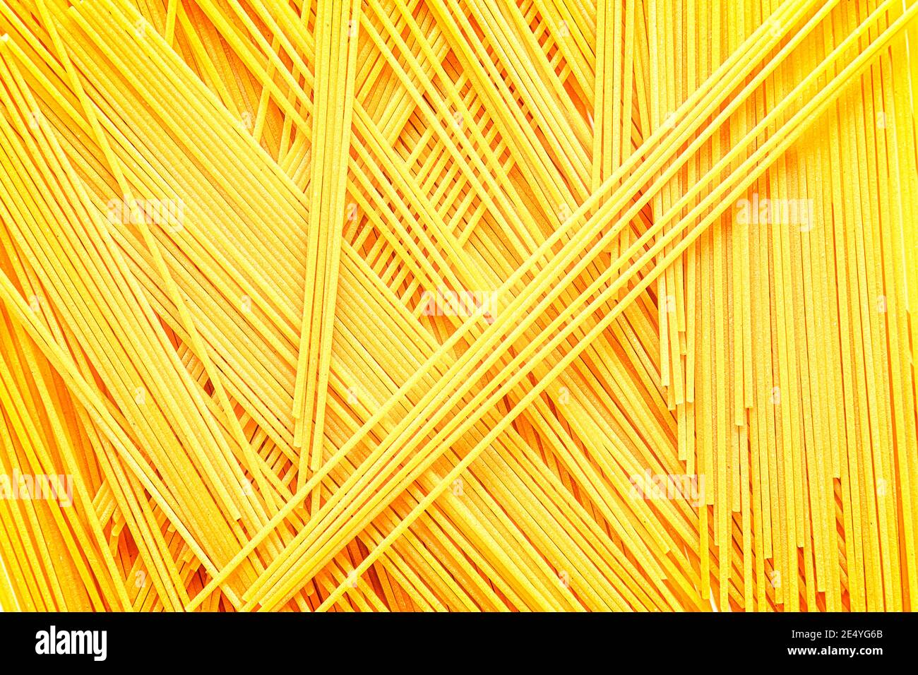 Uncooked spaghetti noodles, flat lay Stock Photo Alamy
