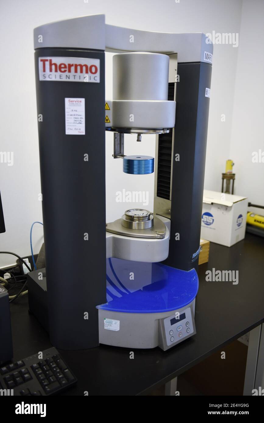 Thermo Scientific HAAKE MARS Rheometer is designed to meet the demands of  advanced quality control and research and development. It is a Modular  Advan Stock Photo - Alamy