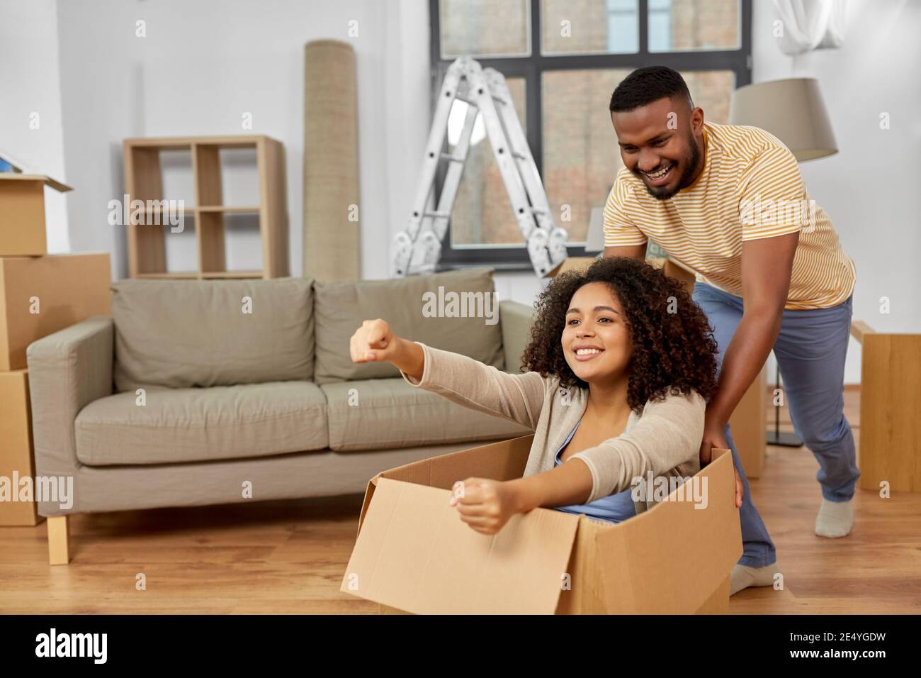 Car moving house fun hi-res stock photography and images - Alamy