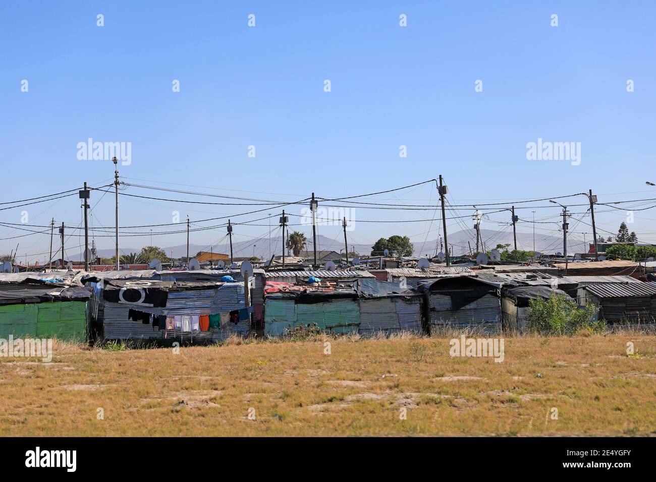 Delft township on the outskirts of Cape Town, South Africa Stock Photo