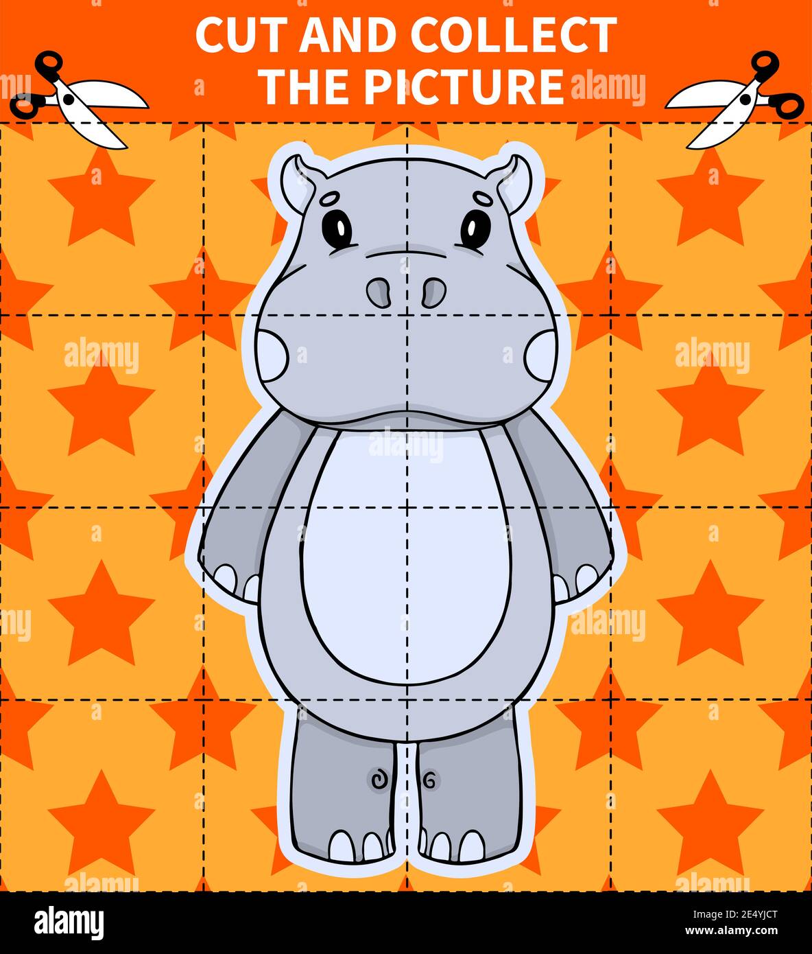 Children board animal game puzzle for preschoolers and primary school