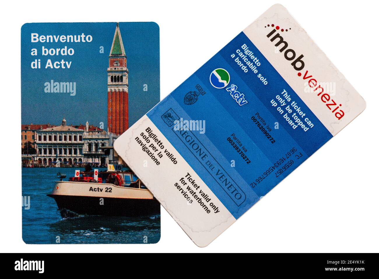 Actv tickets for waterborne services in Venice Stock Photo - Alamy
