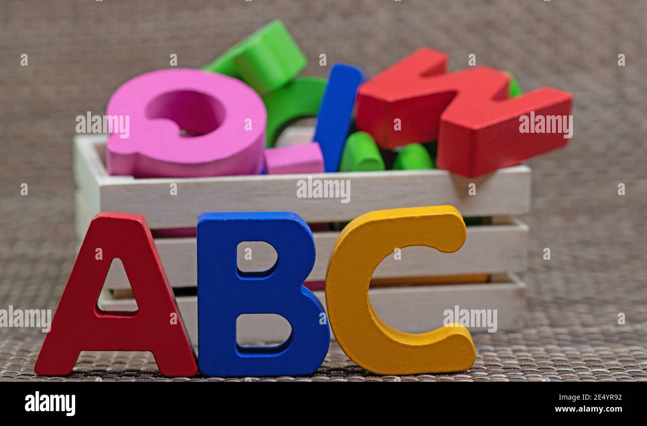 Letters abc hi-res stock photography and images - Alamy