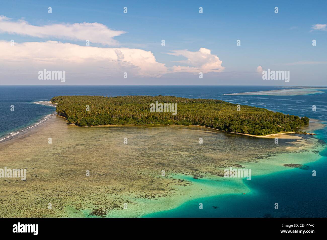 Aerial view of Bougainville, Papua New Guinea Stock Photo