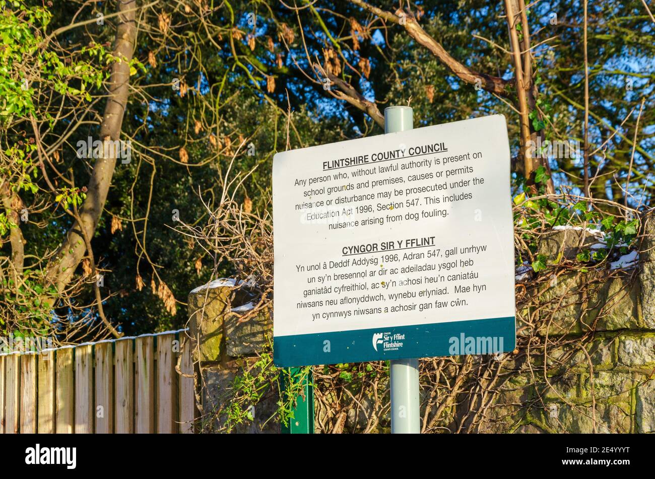 Flintshire county council sign hires stock photography and images Alamy