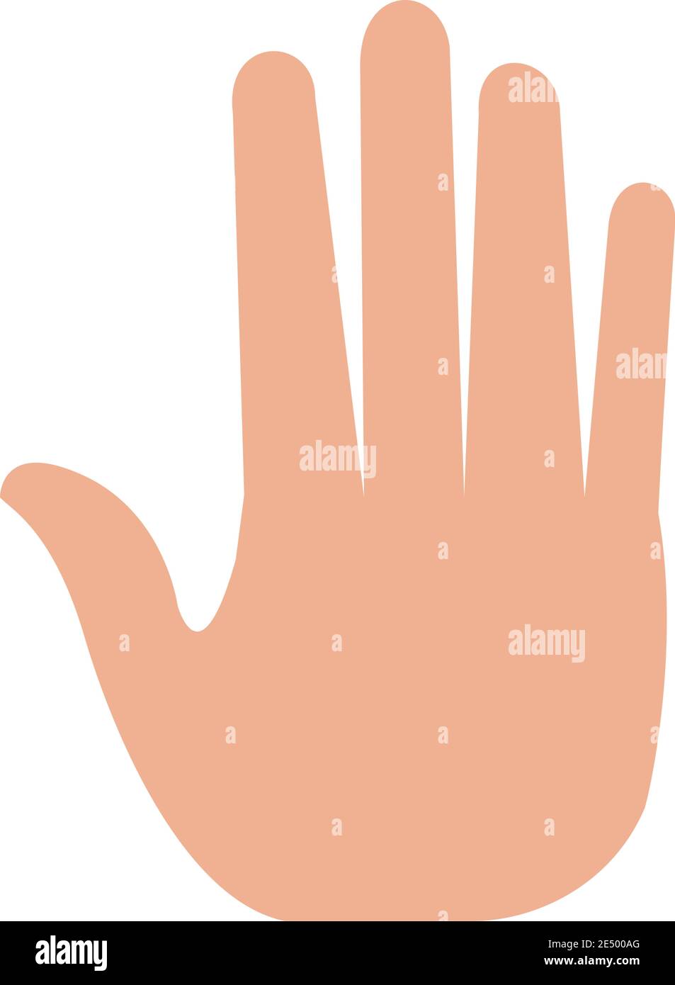 Raised hand attention Stock Vector Images - Alamy