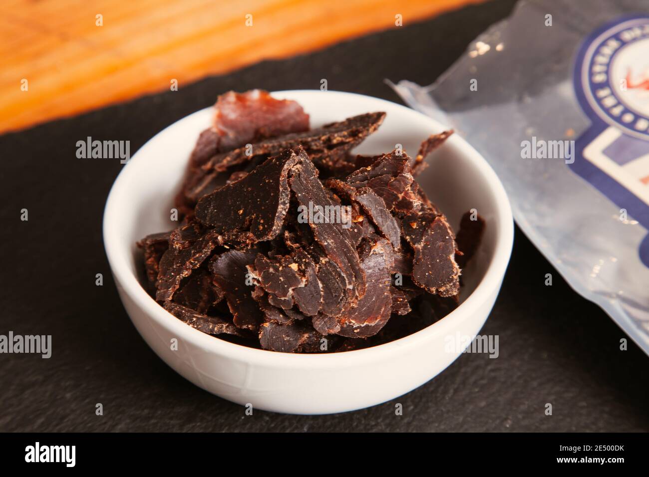 The Steak Detective, beef biltong packets Stock Photo Alamy