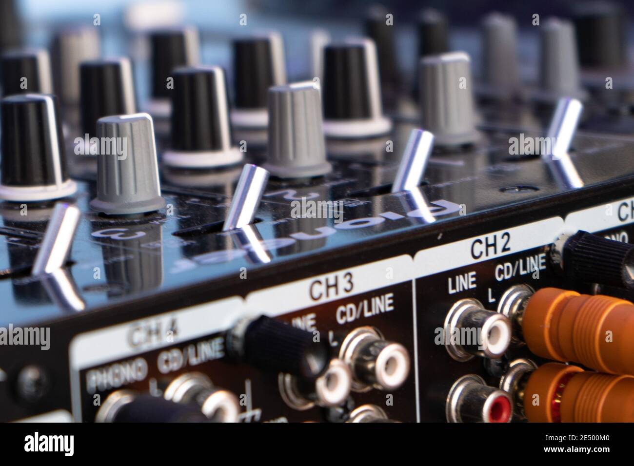 Stage Sound Equipment Closeup Stock Photo Alamy
