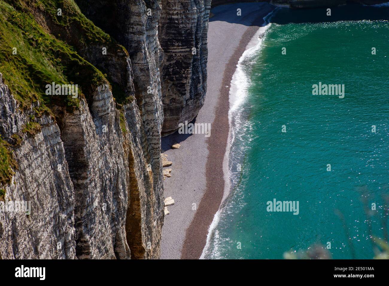 Cliffs in Etretat, Normandy, France Stock Photo