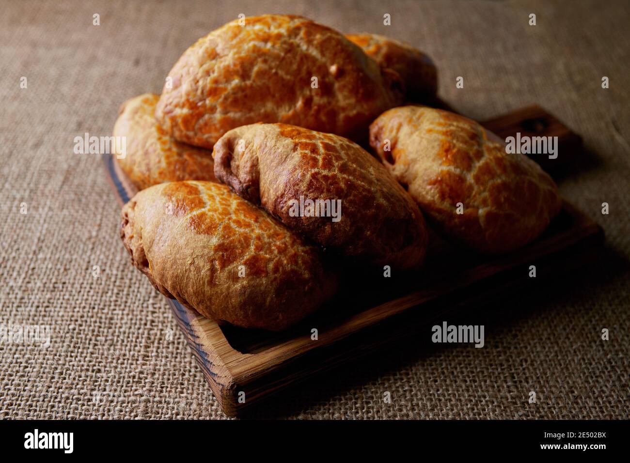 Pies pirozhki cabbage homemade hi-res stock photography and images - Alamy