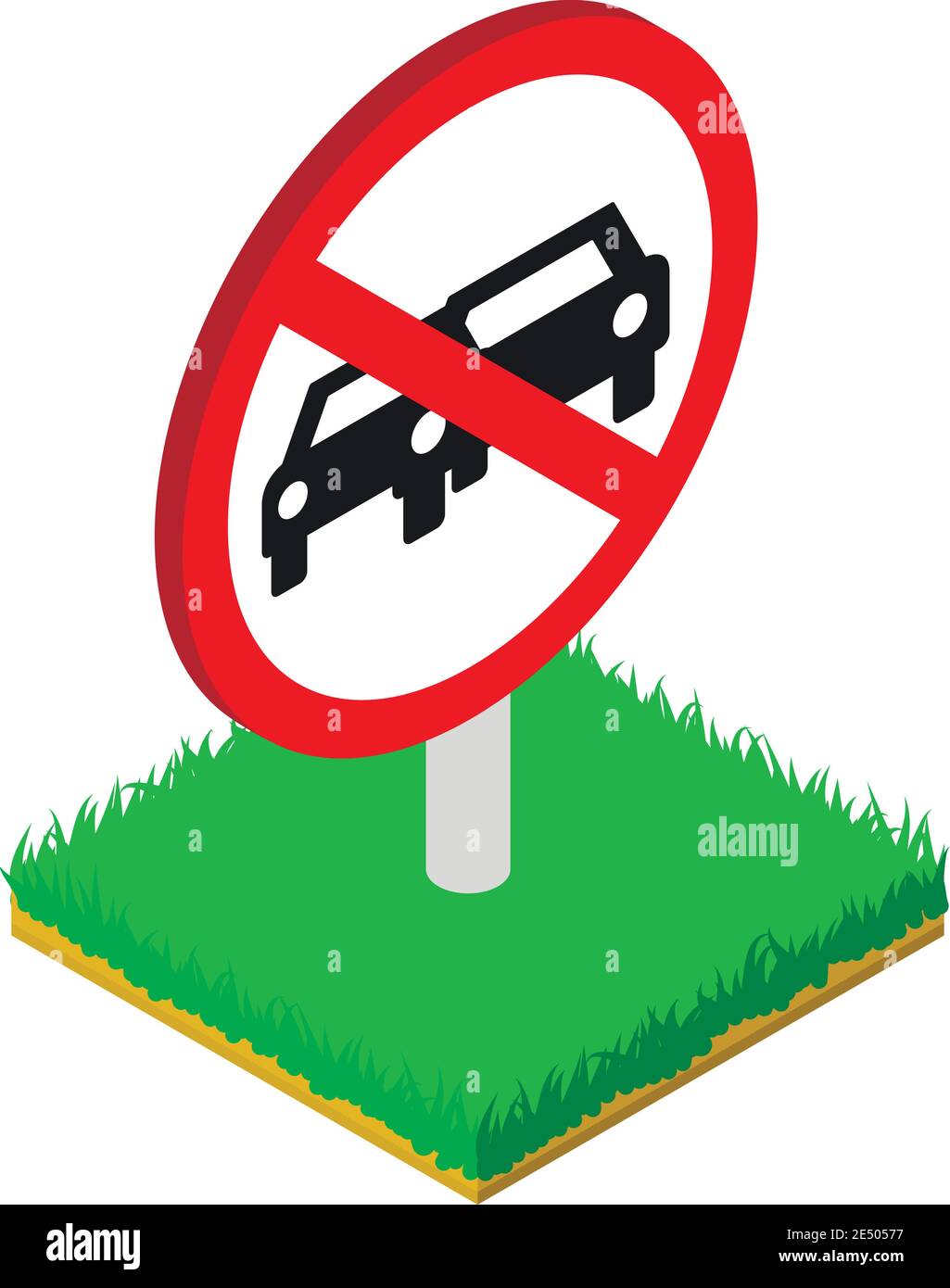 Prohibited sign icon. Isometric illustration of prohibited sign vector icon for web Stock Vector