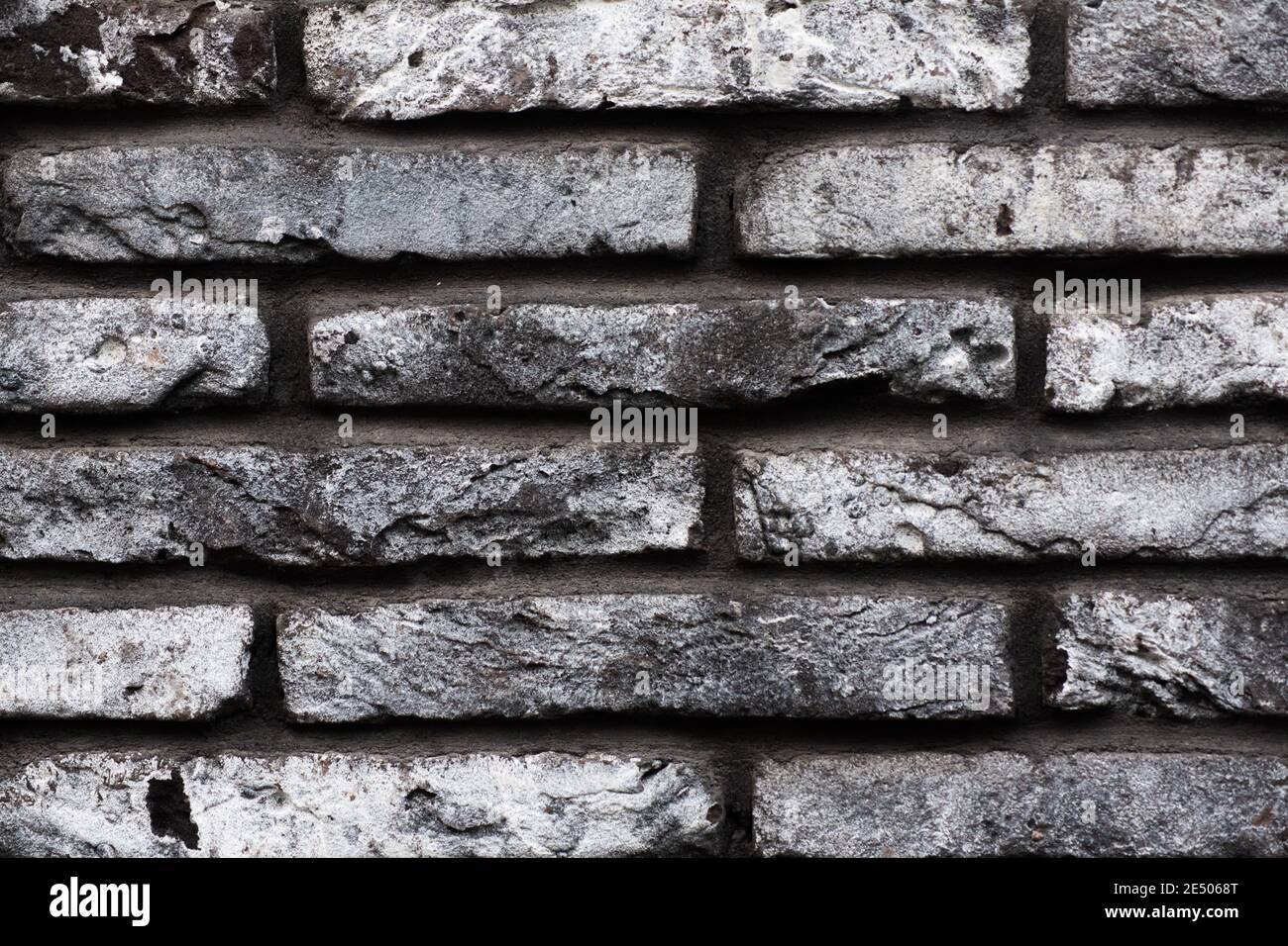 Gray grunge brick wall background. Dark stone texture for design ...