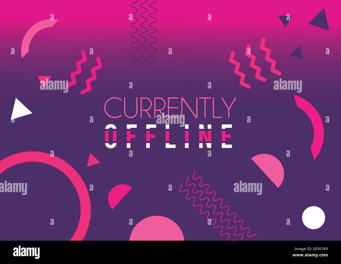 Currently offline hi-res stock photography and images - Alamy