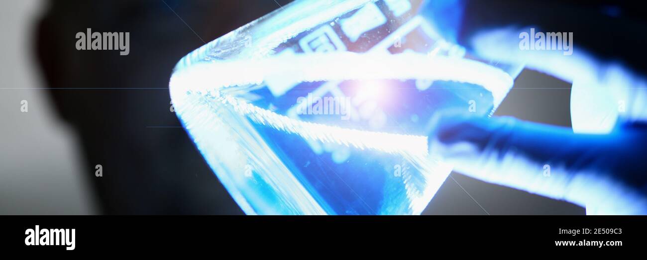 Close up lab worker conducting hi-res stock photography and images - Alamy