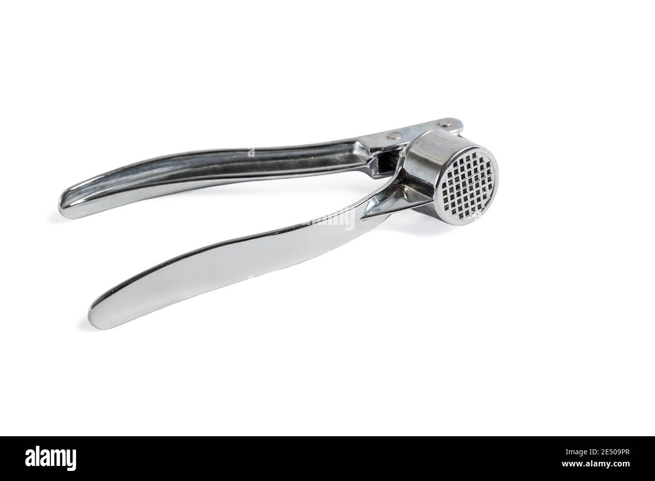 Garlic press isolated on white background Stock Photo Alamy