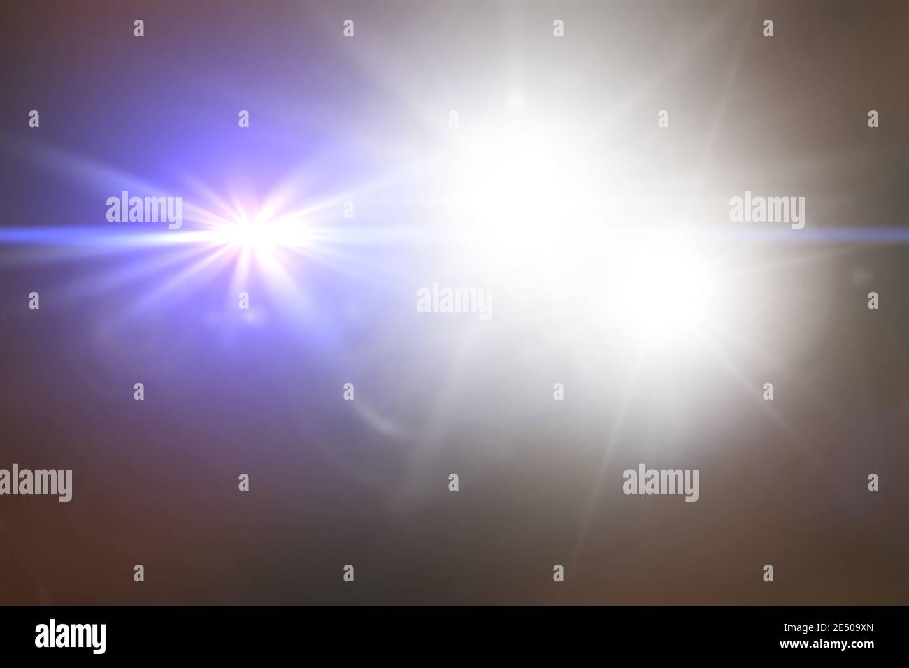 beautiful light leak on dark background with blue tones. Lens Flare ...
