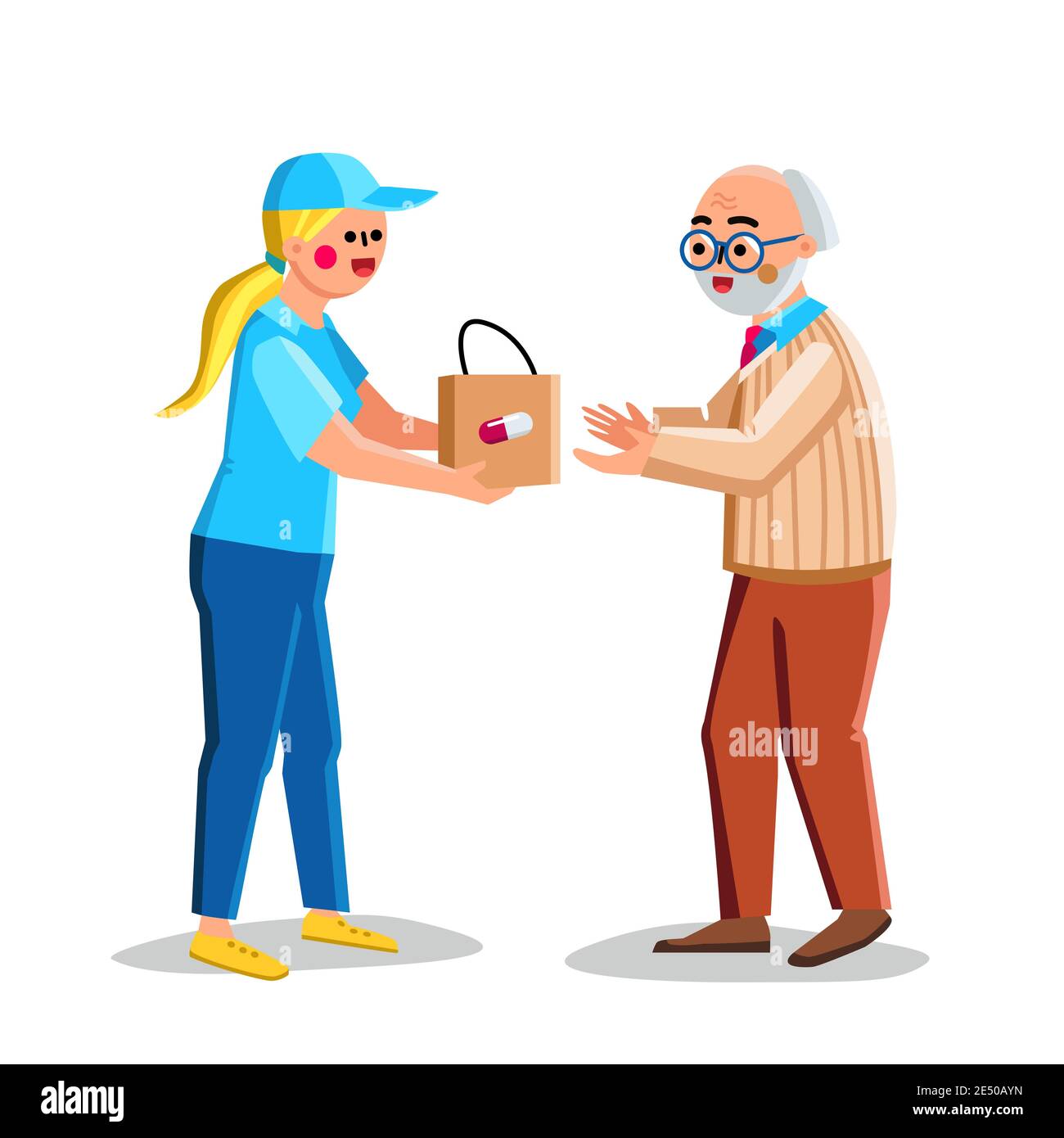 Drug Delivery Service Of Pharmacy Store Vector Stock Vector Image & Art